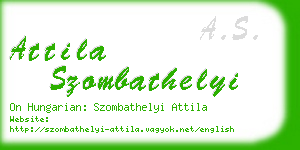 attila szombathelyi business card